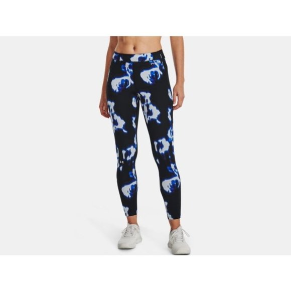 Women's Under Armour Base 3.0 Printed Leggings Blue Oxford Versa Size XS - Picture 1 of 10